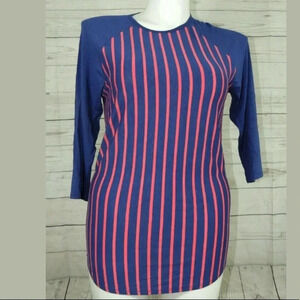 LuLaRoe striped 3/4 sleeve long shirt